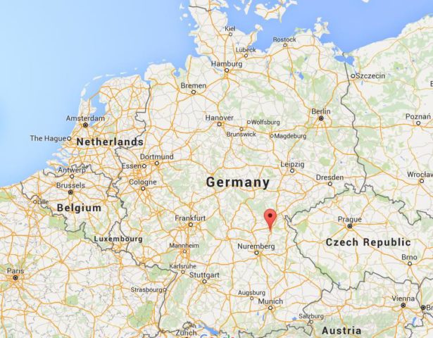 Location Bayreuth on map Germany