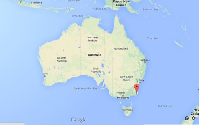 Location Ben Boyd National Park on Map of Australia