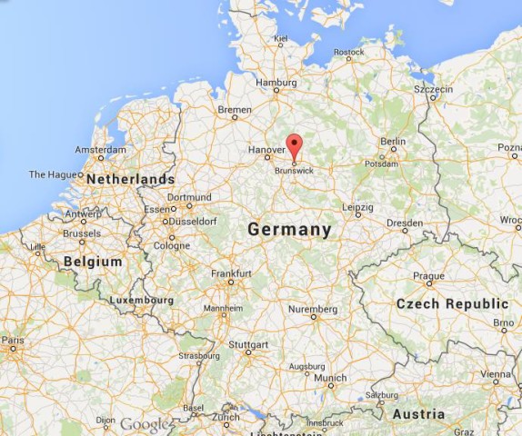 Where is Brunswick on map Germany