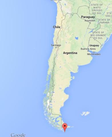 location Cape Horn on map of Chile