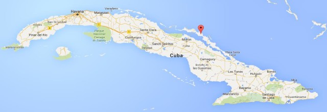 location Cayo Romano on map Cuba