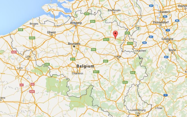 location Genk on map Belgium