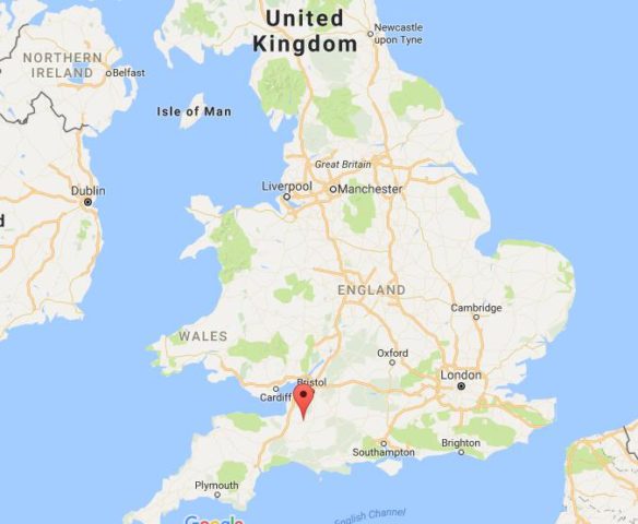 Location Glastonbury on map England