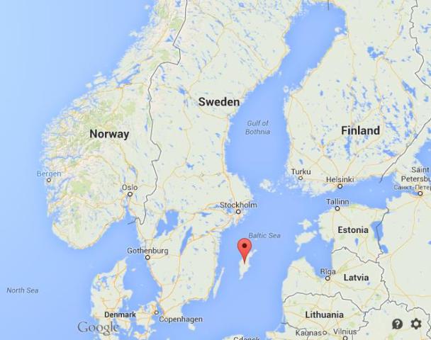 location Gotland on map of Sweden