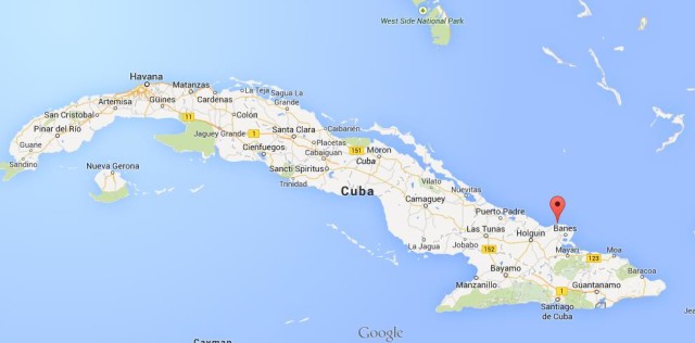 location Guardalavaca on map Cuba