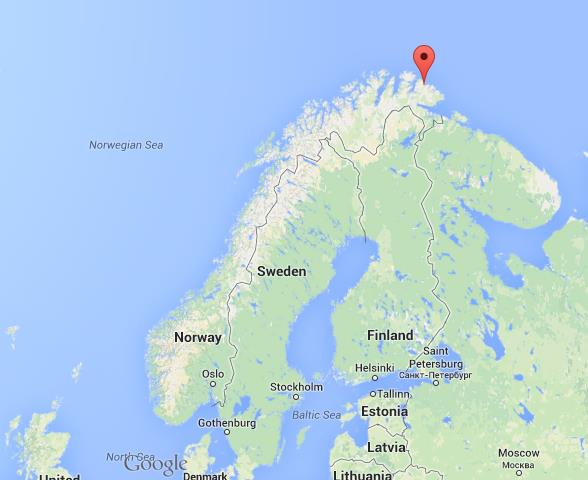 location Kongsfjorden map Norway