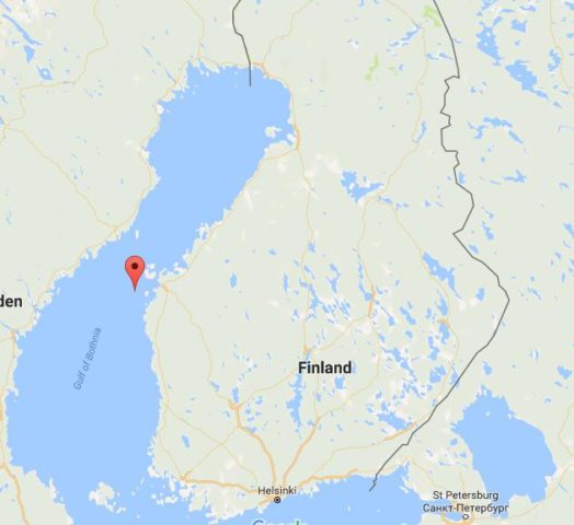 Location Kvarken Archipelago on map Finland