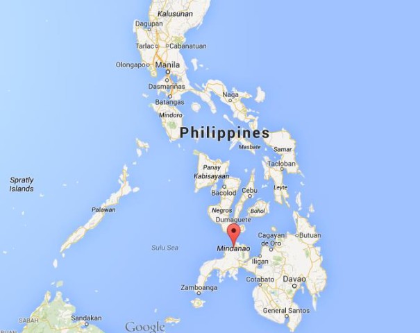 location Mindanao Island on map Philippines