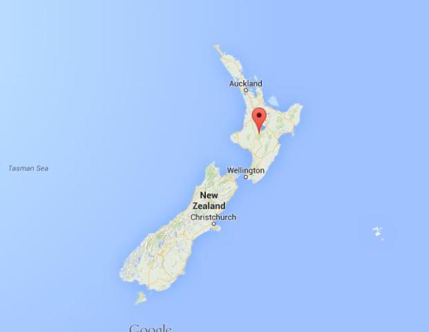 location Mount Tongariro on map New Zealand