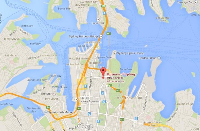 location Museum of Sydney on map