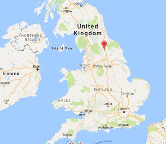 Location Ripon on map England