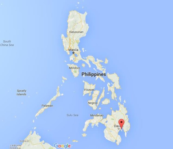 location Samal Island on map Philippines