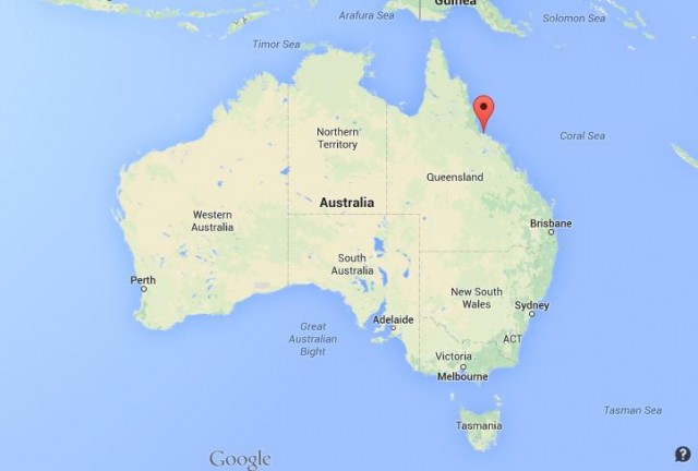 location Townsville map Australia