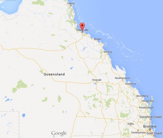 location Townsville map Queensland