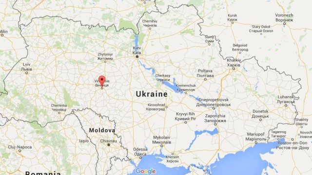 location Vinnytsia on map Ukraine
