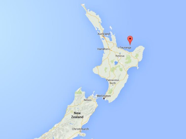 location White Island on map New Zealand
