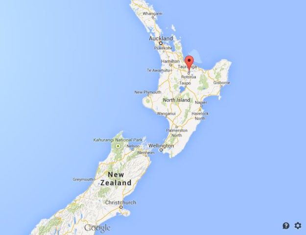 Where is Lake Rotorua on map of New Zealand