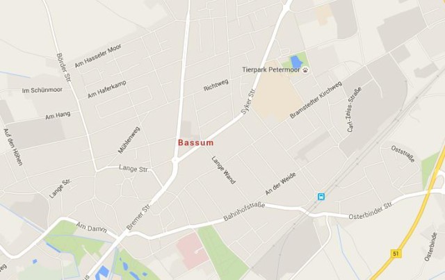 Map of Bassum Germany