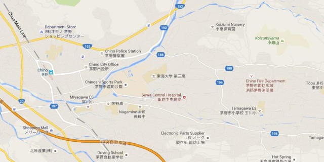 Map of Chino Japan