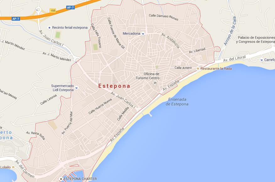 Map Of Estepona 