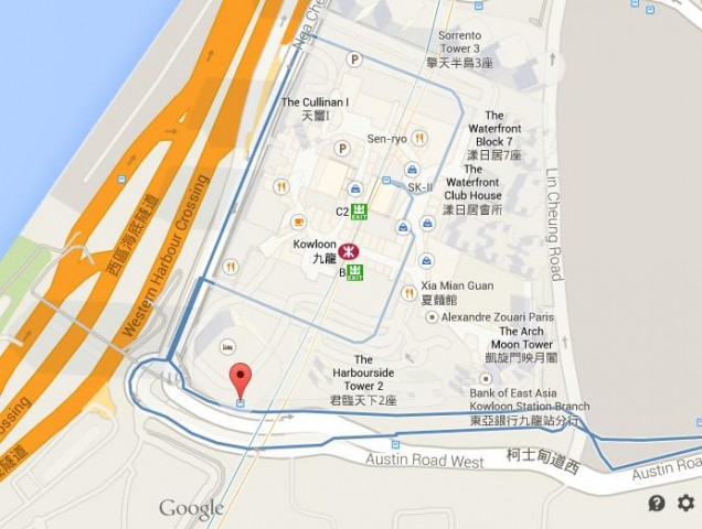 International Commerce Centre Hong Kong map