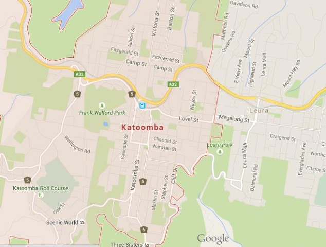 Map of Katoomba Australia