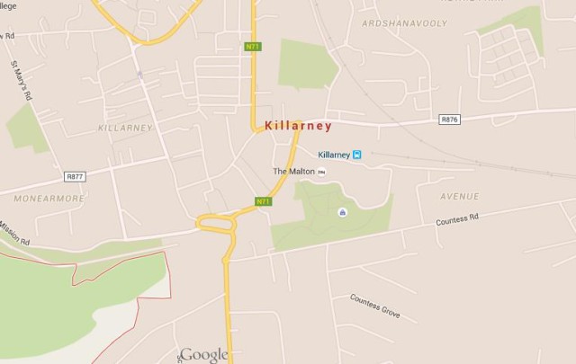 Map of Killarney Ireland