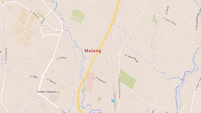 Map of Malang Indonesia