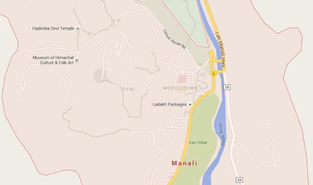 Map of Manali India