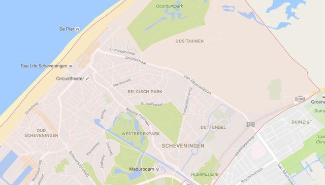 map-of-scheveningen hague