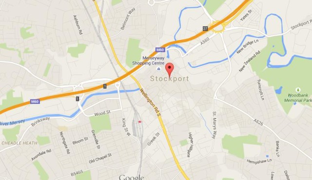 Map of Stockport UK