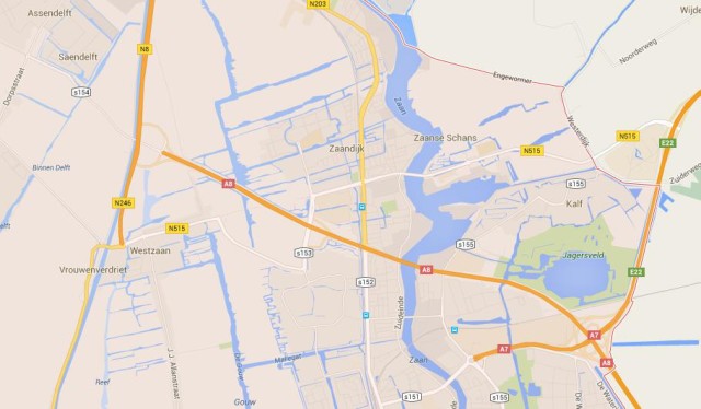 Map of Zaanstad Netherlands