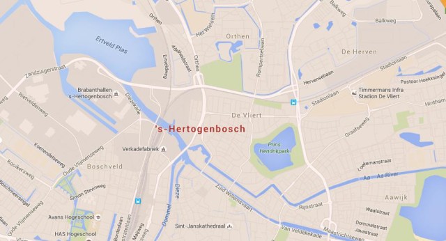 Map of s-Hertogenbosch Netherlands
