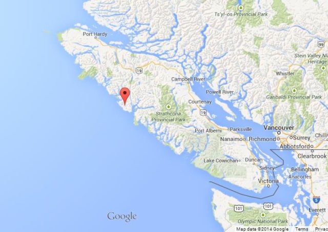 Where is Nootka Island on Map of Vancouver Island
