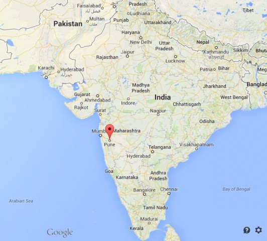 where is Pune map India, location Pune map India