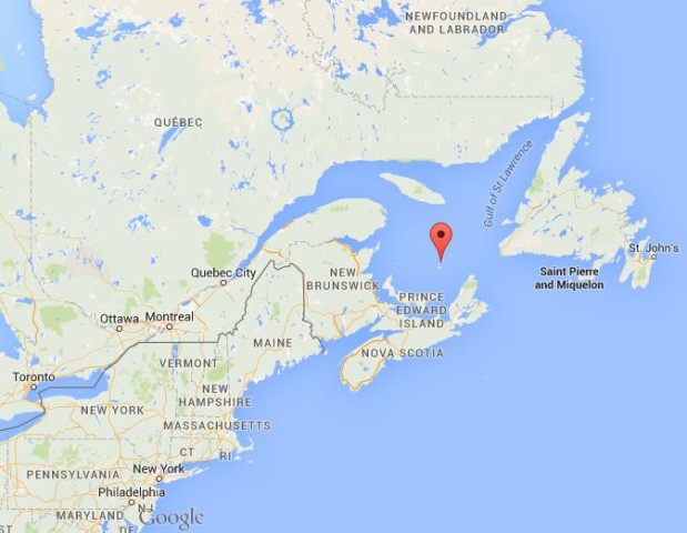 location Magdalen Islands on map Quebec