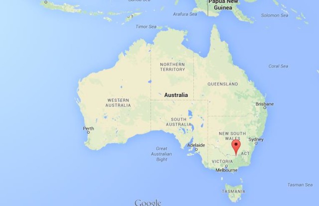 location Albury on map of Australia