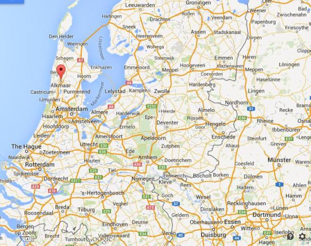 location Alkmaar map Netherlands