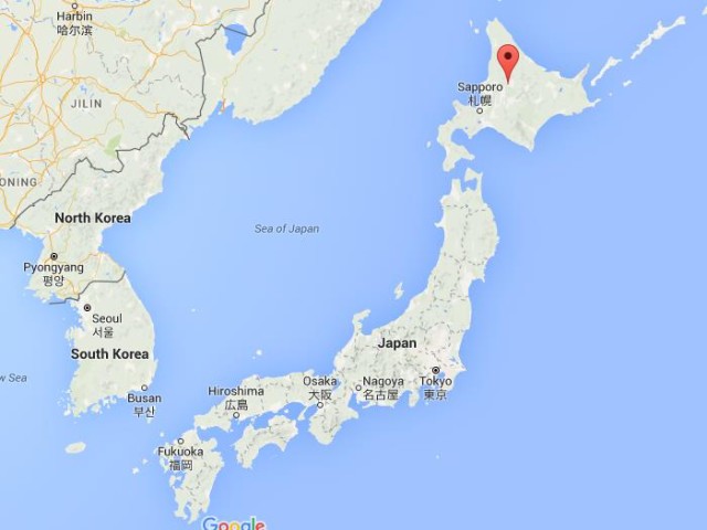location Asahikawa on map Japan