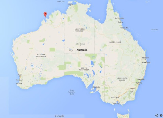 location Buccaneer Archipelago on map Australia