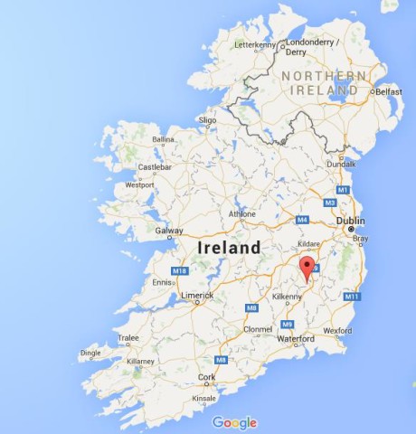 location Carlow on map Ireland