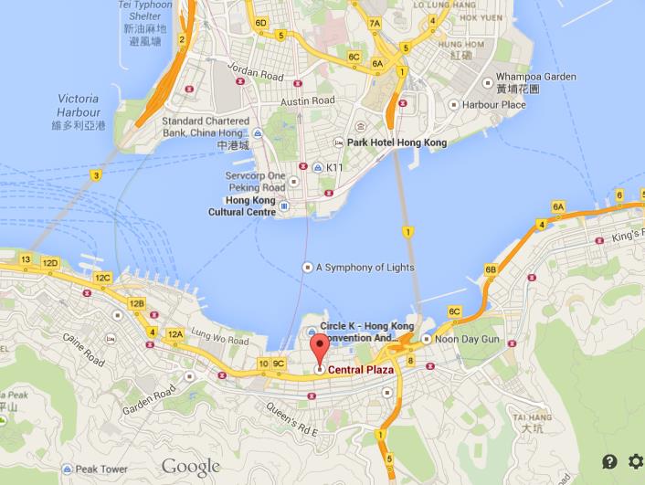 Where Is Central Plaza Map Hong Kong