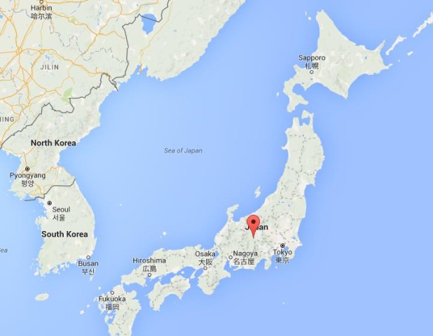 location Chino on map Japan