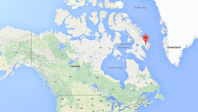 location Cumberland Peninsula on map Canada