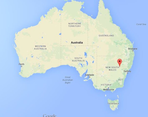 location Dubbo on map Australia