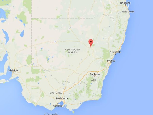 location Dubbo on map New South Wales