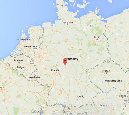 location Fulda on map Germany