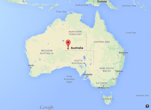 location Kata Tjuta on map Australia
