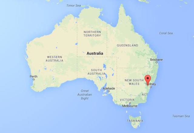 location Katoomba on map Australia