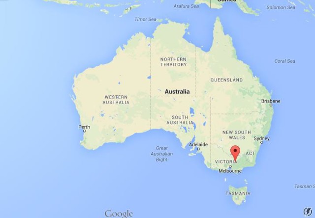 location Lake Eildon on map Australia